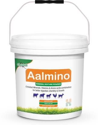 Aalmino Chelated Mineral Mixture for Cow, Buffalo, Sheep, Horse & Poultry, 5 Kg Powder Pet Health Supplements