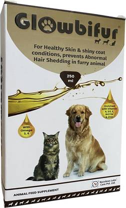 Nuculeus Glowbifur Feed Supplement for Dog & Cat Fur and Coat Pet Health Supplements