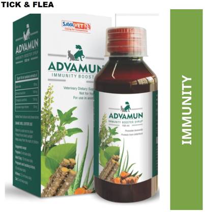 Tick & Flea Advamun Immunity Booster Syrup for Dogs & Cats Pet Health Supplements