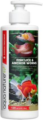 Aquanature Fish Lice Anchor Worms Treats External Parasite Infection Freshwater Aquaria Pet Health Supplements