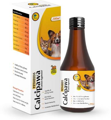 PETHEEDS Calcipawa Calcium Syrup for pets - Supports Bone Health and Immune System Pet Health Supplements