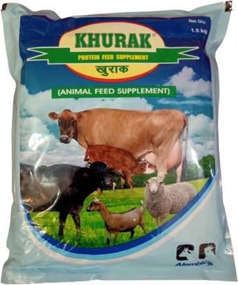 ADILAID ALEMBIC KHURAK Bypass Fat & Protein Multivitamin For Cow Buffalo Goat & Sheep Pet Health Supplements