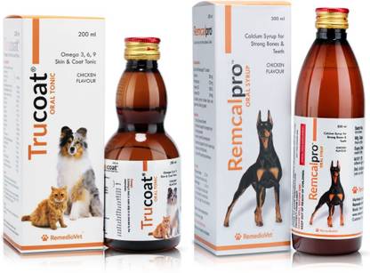 Remediovet Trucoat + Remcal Pet Health Supplements