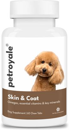 Petroyale Dog Skin And Coat Tablet | 60 Tablets Pet Health Supplements