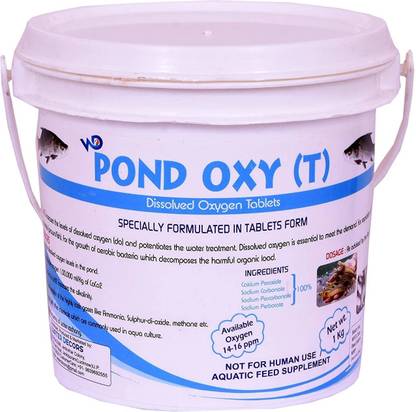 Pond Oxy (T) Dissolved Oxygen Tablets. Specially Formulated in Tablets Form Pet Health Supplements