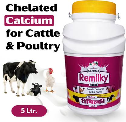 REFIT ANIMAL CARE Liquid Calcium For Cow, Cattle, Buffalo, Goat & Sheep & Farm Animals, Remilky Pet Health Supplements