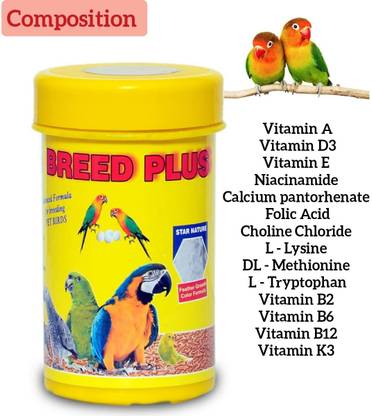 TUNAI Star Frams Breed Plus for Bird Breeding Advanced Formula Pet Health Supplements