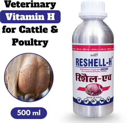 REFIT ANIMAL CARE Vitamin H for Cow, Buffalo, Birds, Cattle & Poultry Multivitamins H, E, A & D3 Pet Health Supplements