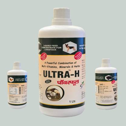 total growth Ultra-H Powerful Liquid, 1 Litre, Multi-Vitamins, Minerals & Herbs Pet Health Supplements