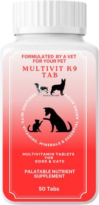 Patch and Marshall Multivitamin & Minerals For Skin-Coat, Joint, Digestion, Heart & Immunity Health Pet Health Supplements