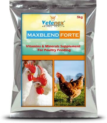 VETENEX Maxblend Forte - Vitamins & Minerals Supplement for Poultry - 5KG Pet Health Supplements