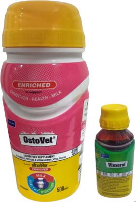 ADILAID Ostovet (500ml) Calcium Liquid + Vimeral (30ml) Multivitamin for Birds & Animals Pet Health Supplements