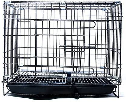 Petstorez new born 1-3 Month Iron Cage with Removable Tray for Dog 18 Inch Dog, Cat, Rabbit, Miniature Pig, Monkey, Mouse Cage