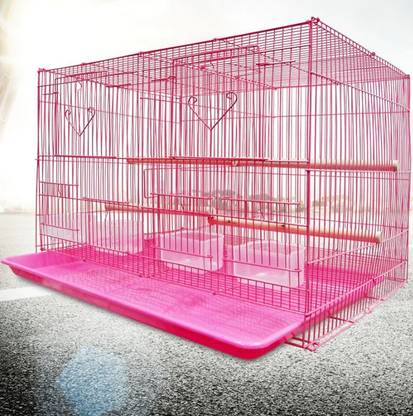 Animaux (2 Feet) PINK Partition Bird cage for Rabbit,Fenches Bird, Lizard, Rabbit Cage