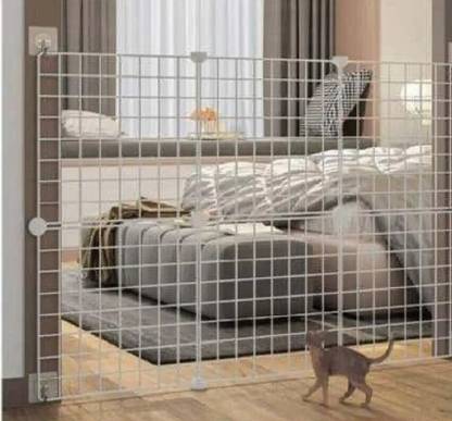 SPACE ORGANISER Pet Safety Gate - Pet Safe Mesh Fence Portable Folding Baby Safety Gate Dog, Cat, Rabbit, Turtle, Guinea Pig, Hamster, Ferret House