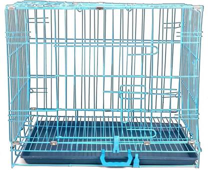 petkart Pet Cage - Blue - 30inch, Suitable for Dog, Rabbit, Cat, Monkey, Miniature Pig Cage