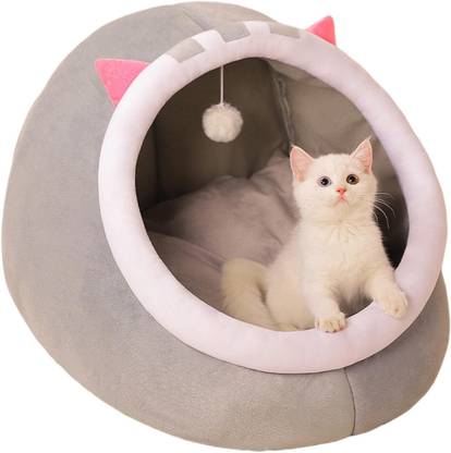 Abhsant Pet Houses for House Cats Cat Bed for House Cats Nest Pet Tent Warm Covered Dog, Cat House