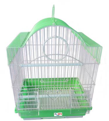 JPV MULTI TRADERS Green Half Circle for Love Bird Cages Parrot, Parakeet, Budgies Bird Cage