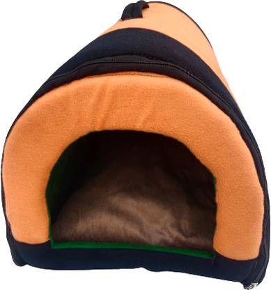 Yucky Dog House Portable Cat Igloo Bed Removable Cushion 2 in 1 Washable Small art-5 Cat House