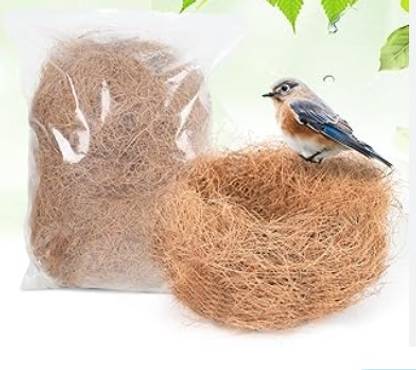 STM Coco Fiber Nesting Material Suitable for All Birds. Natural & Non-Toxic Coir Bird Cage