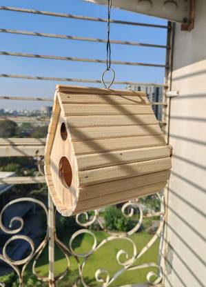 glitz Bird House Wooden, Handcrafted, Perfect for Bird lover and Gardening Enthusiasts Bird House