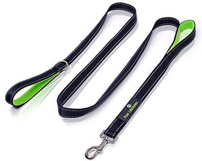 Paw Lifestyles Heavy Duty Dog Leash - 2 Handles by - Padded Traffic Handle For Extra Control 213.4 cm Dog Chain Leash