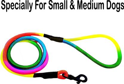 WROSHLER HIGH QUALITY MULTICOLOR ROPE LEASH FOR SMALL & MEDIUM DOGS [COLOR MAY VERY] 152.4 cm Dog Cord Leash