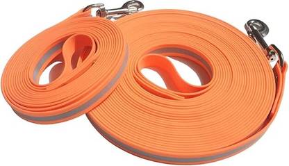 For the love of Dog Dog Leash 10mm 20ft - Neon Orange Reflective, Waterproof 15 cm Dog Strap Leash