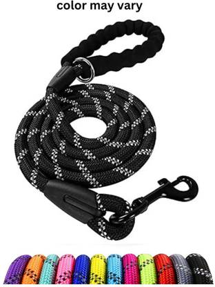 Petfun Night Reflective Dog Rope Leash | Durable No-Pull Training Leash for Dogs 12MM 155 cm Dog Cord Leash