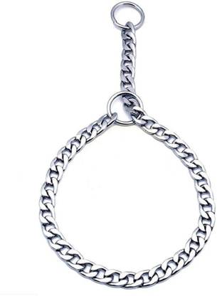 JAPIN Stainless Steal Choke Chain Dog Training Collar (L-24 inch W-1.75 cm), (Pack of 1). 59 cm Dog Chain Leash