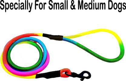 WROSHLER HIGH QUALITY MULTICOLOR ROPE LEASH FOR SMALL & MEDIUM DOGS [COLOR MAY VERY] 152.4 cm Dog Cord Leash