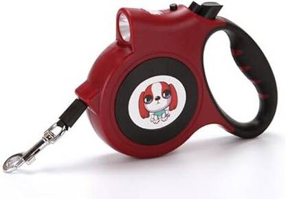 PETZ R US Retractable Dog Leash with Torch 5 Meter Durable Pet Walking Leash 500 cm Dog Cord Leash