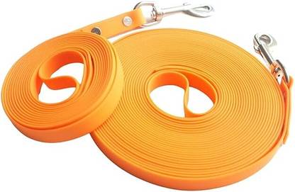 For the love of Dog Dog Leash 15mm 10ft - Mango Orange, Waterproof & Durable 15 cm Dog Strap Leash