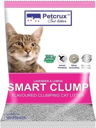 Petcrux Exclusive Scoopable Smart Bentonite Cat Litter, 5Kg (Pack of 1) Pet Litter Tray Refill