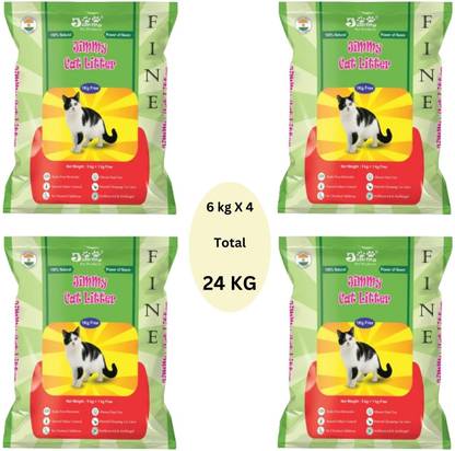 Jimmy Cat Litter 24 kg fine Granules Jasmine Fragrance 25 Pet Litter Tray Refill