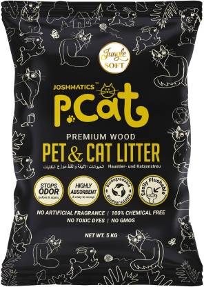 JOSHMATIC'S PCAT JUNGLESOFT Premium Softwood Cat 5 KG (10.4 L) - PACK of 1 Pet Litter Tray Refill