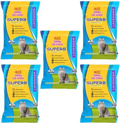 Jimmy Cat Litter Superb Granules lavender Fragrance 25 kg Pet Litter Tray Refill