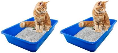 Petcrux Exclusive Cat Litter Tray Litter Tray - Pack of 2 Pet Litter Tray Refill