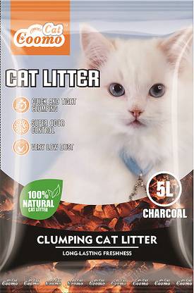 Patch and Marshall Charcoal Exclusive Clumping Scoopable Smart Cat Litter, Premium & Chemical Free Pet Litter Tray Refill