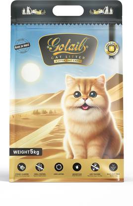 Gotails Cat Litter 5KG – A Litter that Cares | (Pack of 1, Unscented) Pet Litter Tray Refill
