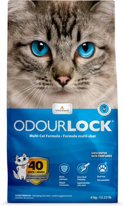odourlock Intersand Odour Control Mineral Cat Litter 6Kg Pet Litter Tray Refill