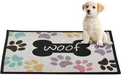 PET FUN Paw Pattern Pet feeding Mat Non-Slip,Waterproof & Easy to Clean for Pets Cat, Dog, Rabbit Pet Mat