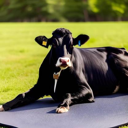 Ursus Animal Feeding Waterproof Rubber mat BPA Free for Horse, Cow, Buffalo,BLACK Cow, Dog, Cat, Guinea Pig, Tortoise Pet Mat