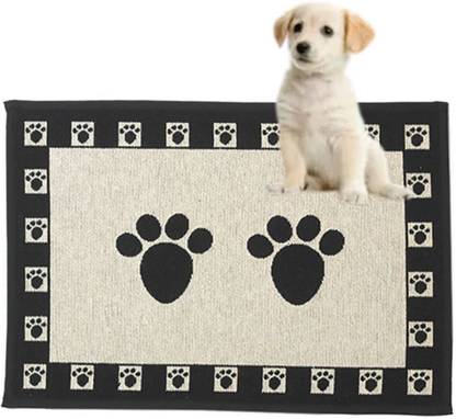 PET FUN 2 Paw Pattern Pet feeding Mat Non-Slip,Waterproof & Easy to Clean for Pets Cat, Dog, Rabbit Pet Mat