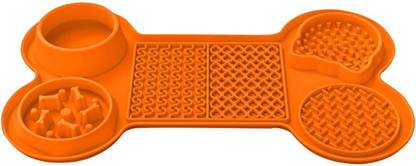 JITAHARAY Pet Licking mat 6in1 Bone Lick Mat Dog, Cat Pet Mat
