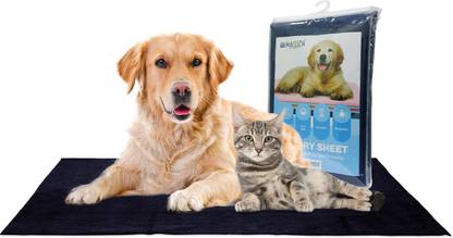 Maissen Waterproof Reusable Washable Pee Pads & Pet Dry Sheet Dark Blue -Medium Size Dog, Cat Pet Mat