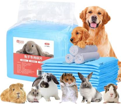 VAYINATO 20 Pcs - (45CM*33CM) Disposable Rabbit Pee Pads, Super Absorbent Diaper Rabbit Pet Mat