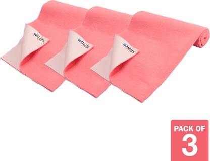 Maissen Washable Pee Pads & Dry Sheet For Pets, Medium Coral (Pack Of 3) Dog, Cat Pet Mat