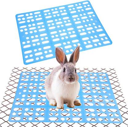 HANNEA Rabbit Cage Mat Hollow Mat for Rabbit Cage 9.8 by 13.5 inches, Small Rabbit Pet Mat