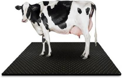 HAKEX Cow Mat, Mat for Cow, Buffalo, Bull,Horse, Rubber Mat for All Animal( black) Cow Pet Mat